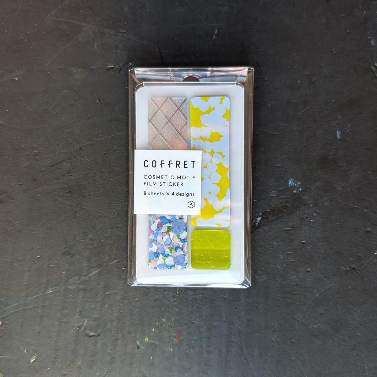Hitotoki Stickers Chiffon Yellow Hitotoki - Coffret - Cosmetic Motif Film Stickers - Narrow Bar Sets