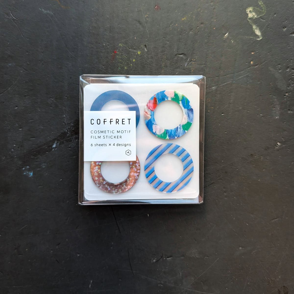 Hitotoki Stickers Lagoon Blue Hitotoki - Coffret - Cosmetic Motif Film Stickers - Ring Sets