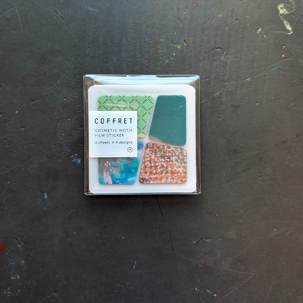 Hitotoki Stickers Peacock Green Hitotoki - Coffret - Cosmetic Motif Film Stickers - Angled Quartet Sets