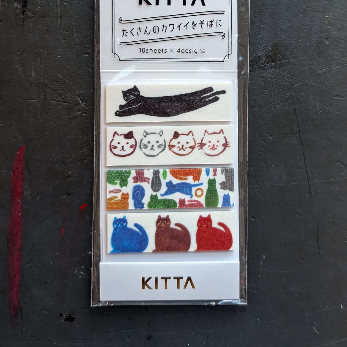 Hitotoki Washi Tape Cats Hitotoki - KITTA Basic - Washi Tape Strips