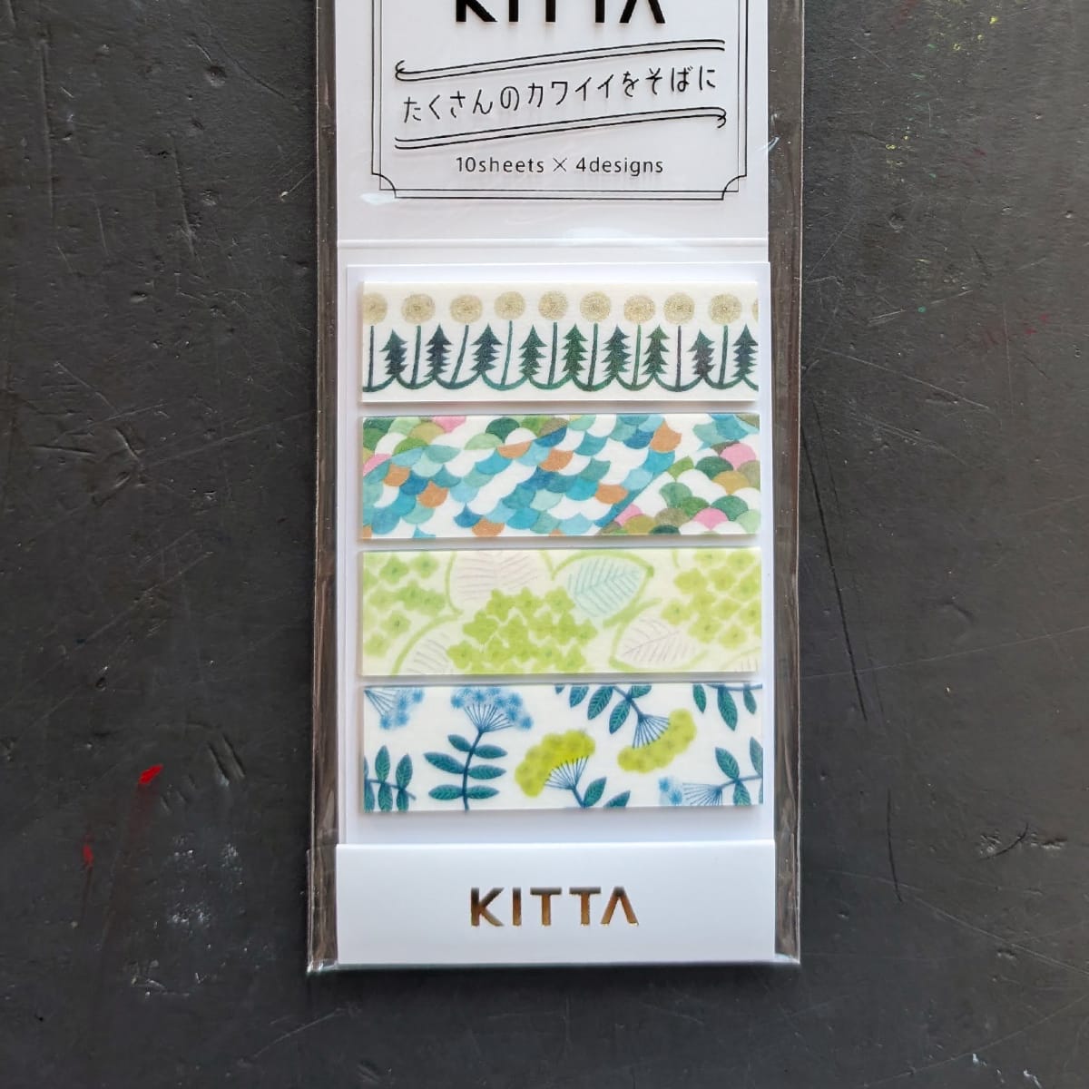 Hitotoki Washi Tape Flowers Hitotoki - KITTA Basic - Washi Tape Strips
