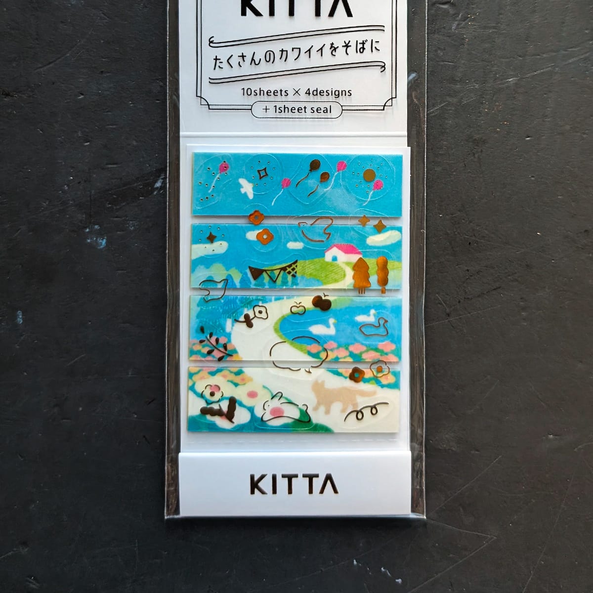 Hitotoki Washi Tape Hill Hitotoki - KITTA Collage - Washi Tape Strips + Stickers