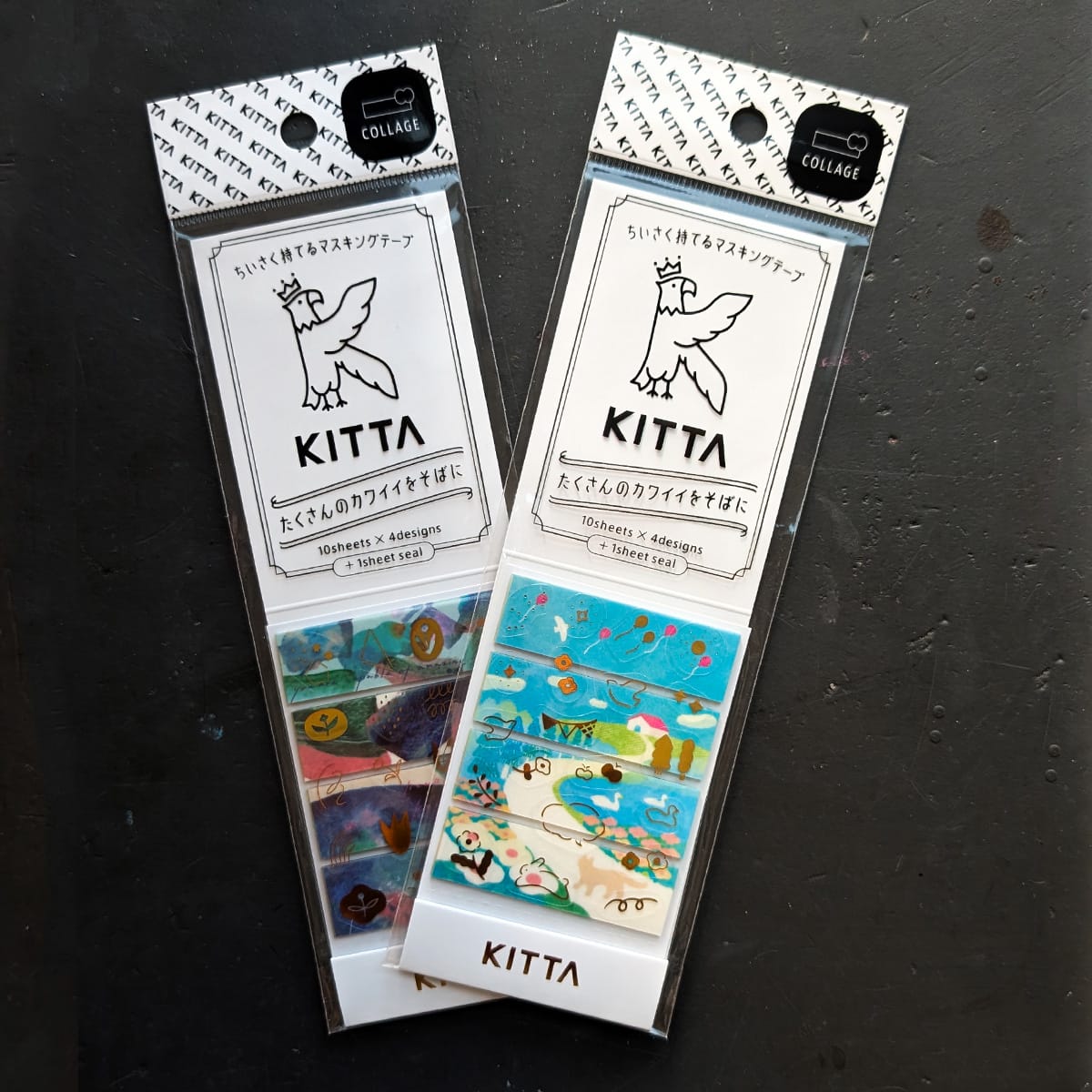 Hitotoki Washi Tape Hitotoki - KITTA Collage - Washi Tape Strips + Stickers