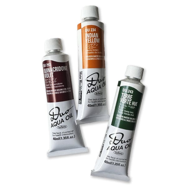 Holbein Artist Materials Water Mixable Oil Colour Holbein - DUO Aqua Oil - Water Soluble Oil Colours - 40mL Tubes - Series B