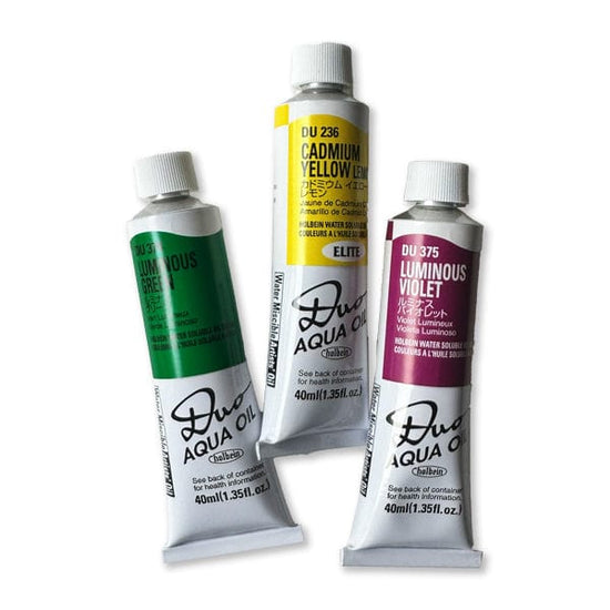Holbein Artist Materials Water Mixable Oil Colour Holbein - DUO Aqua Oil - Water Soluble Oil Colours - 40mL Tubes - Series C
