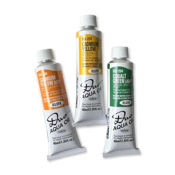 Holbein Artist Materials Water Mixable Oil Colour Holbein - DUO Aqua Oil - Water Soluble Oil Colours - 40mL Tubes - Series D