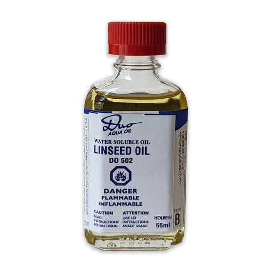 Holbein Artist Materials Water Mixable Oil Medium Holbein - DUO Aqua Oil - Linseed Oil - 55mL Bottle - Item #DO502