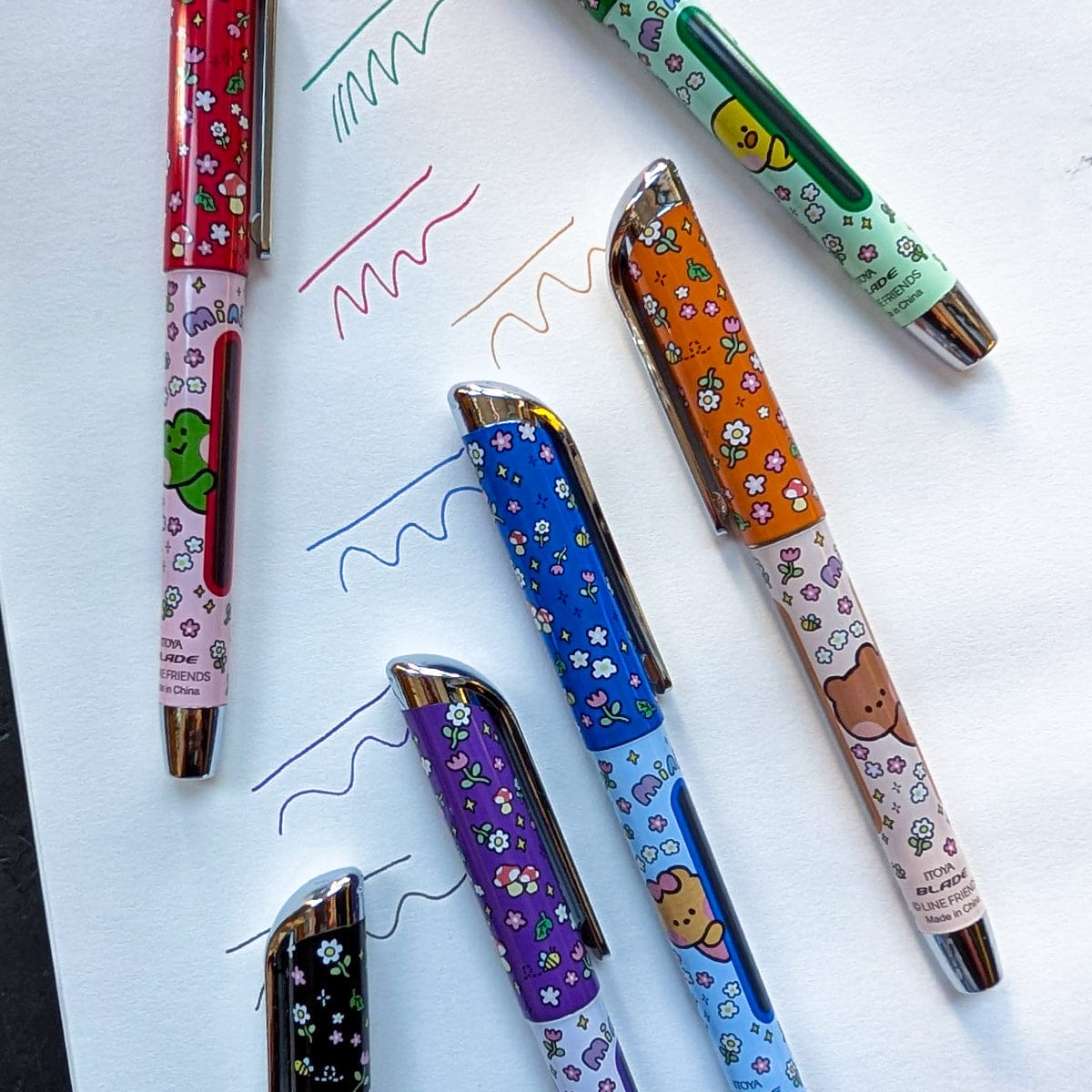 Itoya Fountain Pen Itoya - Minini Fountain Pens - Set of 6 Colours