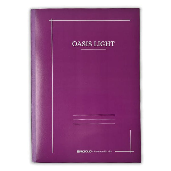 Itoya Notebook - Ruled Grape Itoya - ProFolio - Oasis Light Notebooks - 7x9.9”