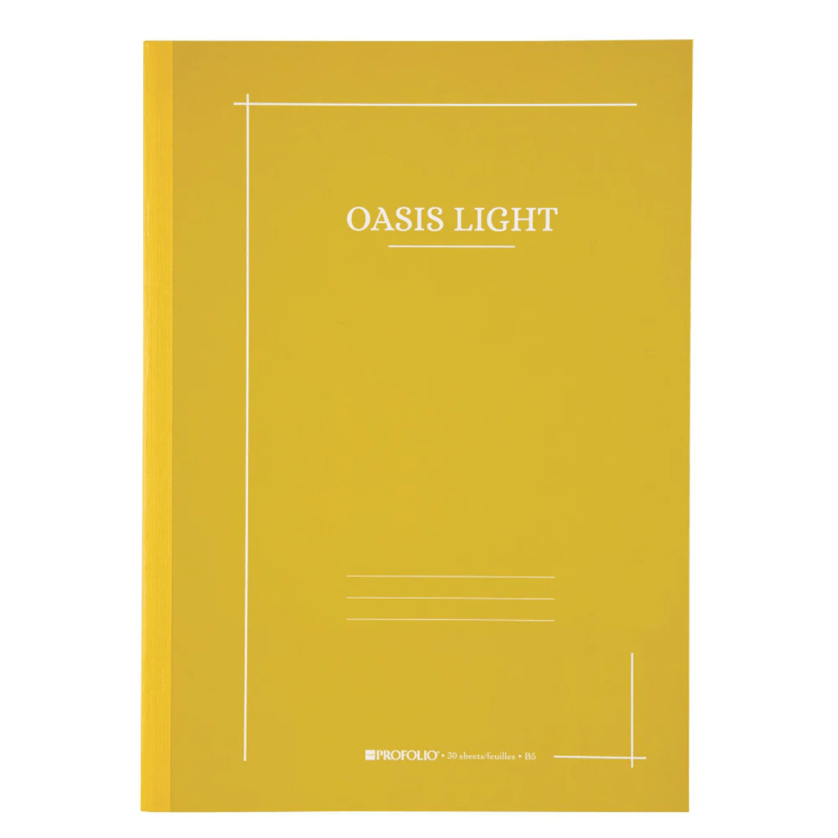 Itoya Notebook - Ruled Mustard Itoya - Oasis Light Notebooks - 7x9.9”