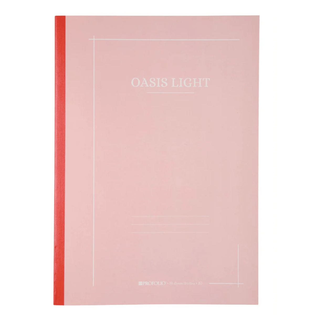 Itoya Notebook - Ruled Rose Itoya - Oasis Light Notebooks - 7x9.9”