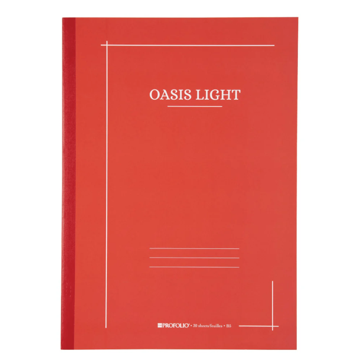 Itoya Notebook - Ruled Tomato Itoya - Oasis Light Notebooks - 7x9.9”