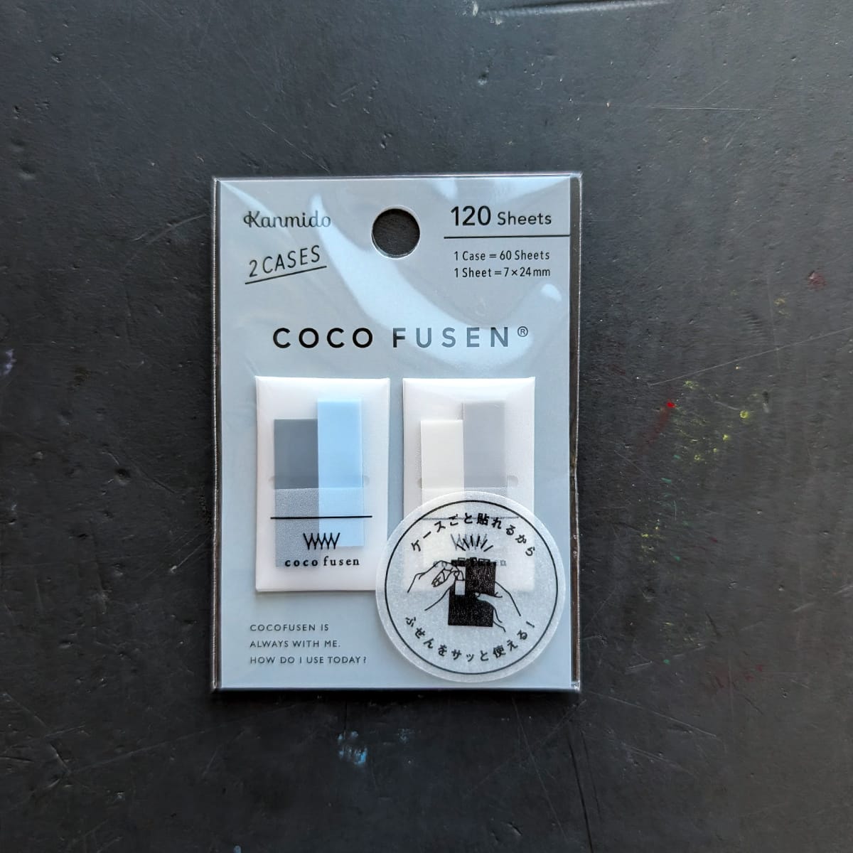 Kanmido Stationery Cool Grey Kanmido - Coco Fusen Sticky Tabs - Mini Packs