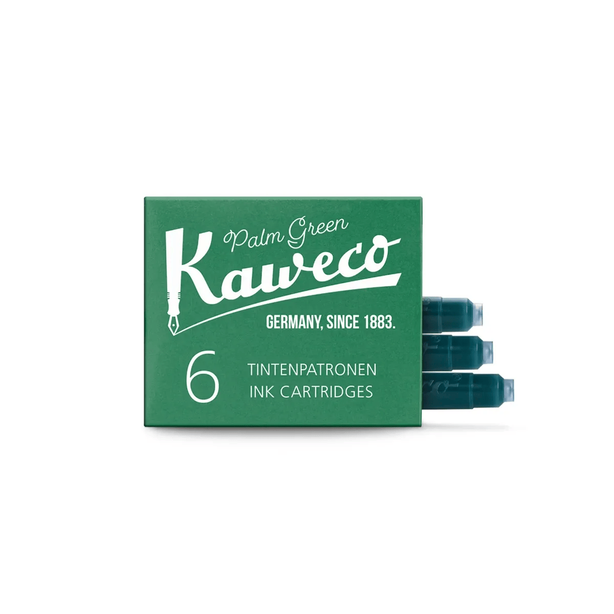 Kaweco Fountain Pen Ink Palm Green Kaweco - Ink Cartridges - 6 Packs
