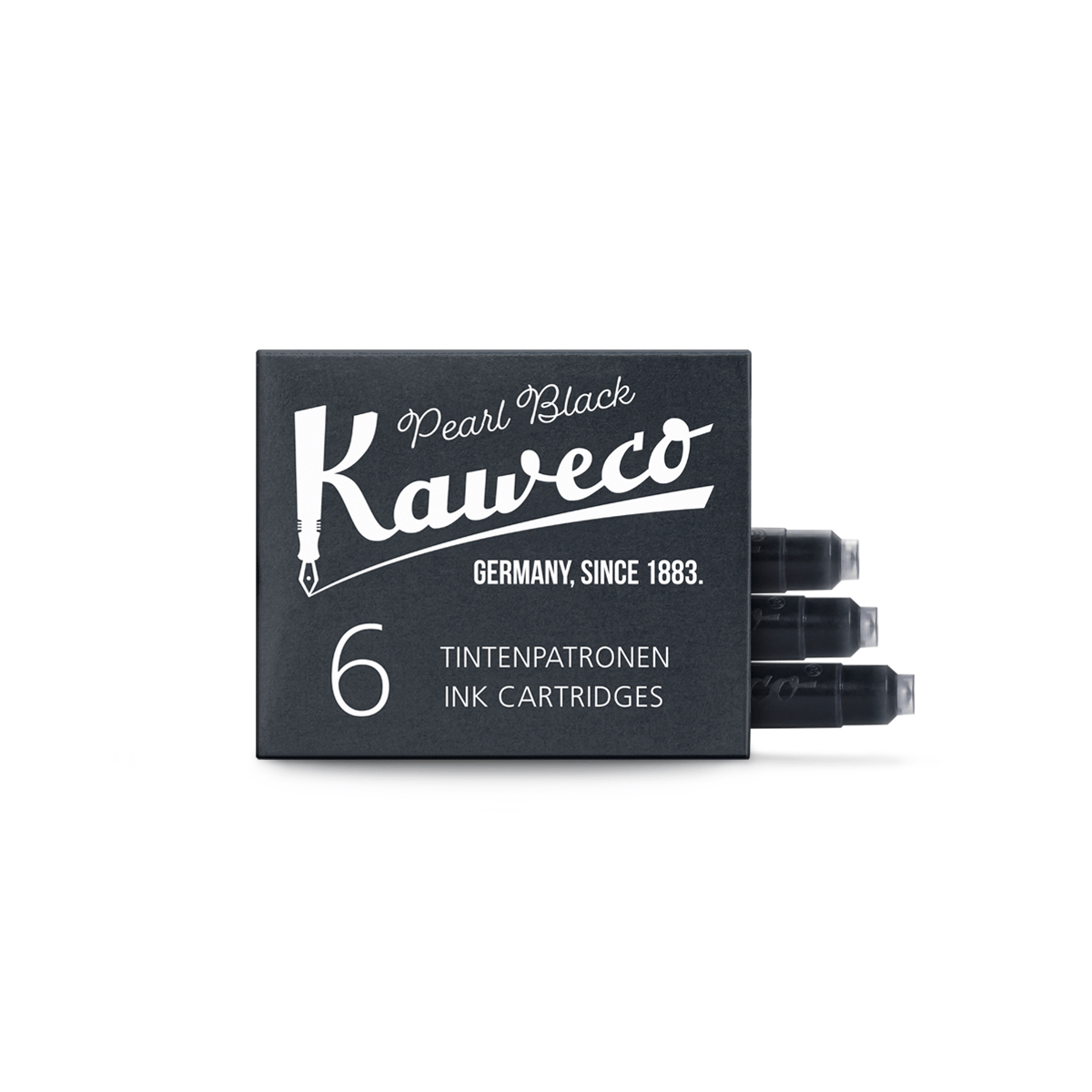 Kaweco Ink Cartridge Pearl Black Kaweco - Ink Cartridges - 6 Packs