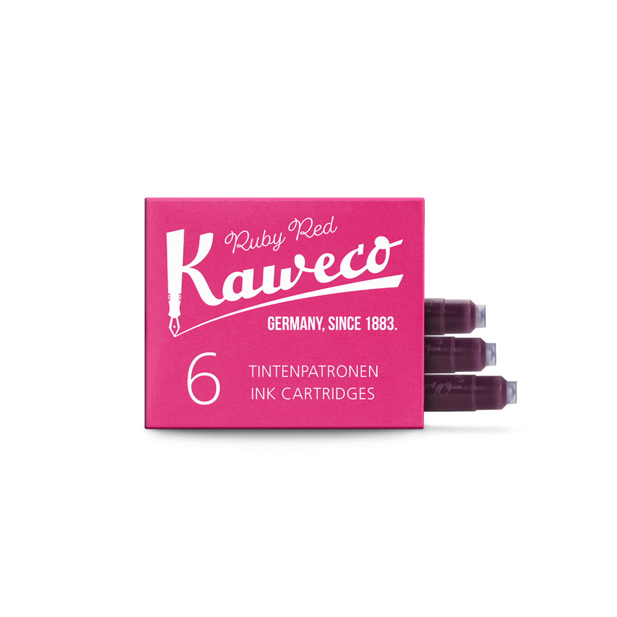 Kaweco Ink Cartridge Ruby Red Kaweco - Ink Cartridges - 6 Packs