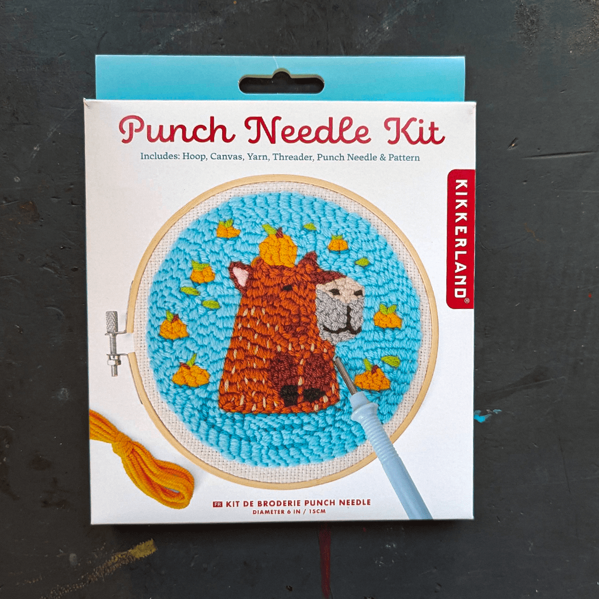 Kikkerland Design Inc. Needlecraft Kit Capybara Kikkerland - Punch Needle Kits