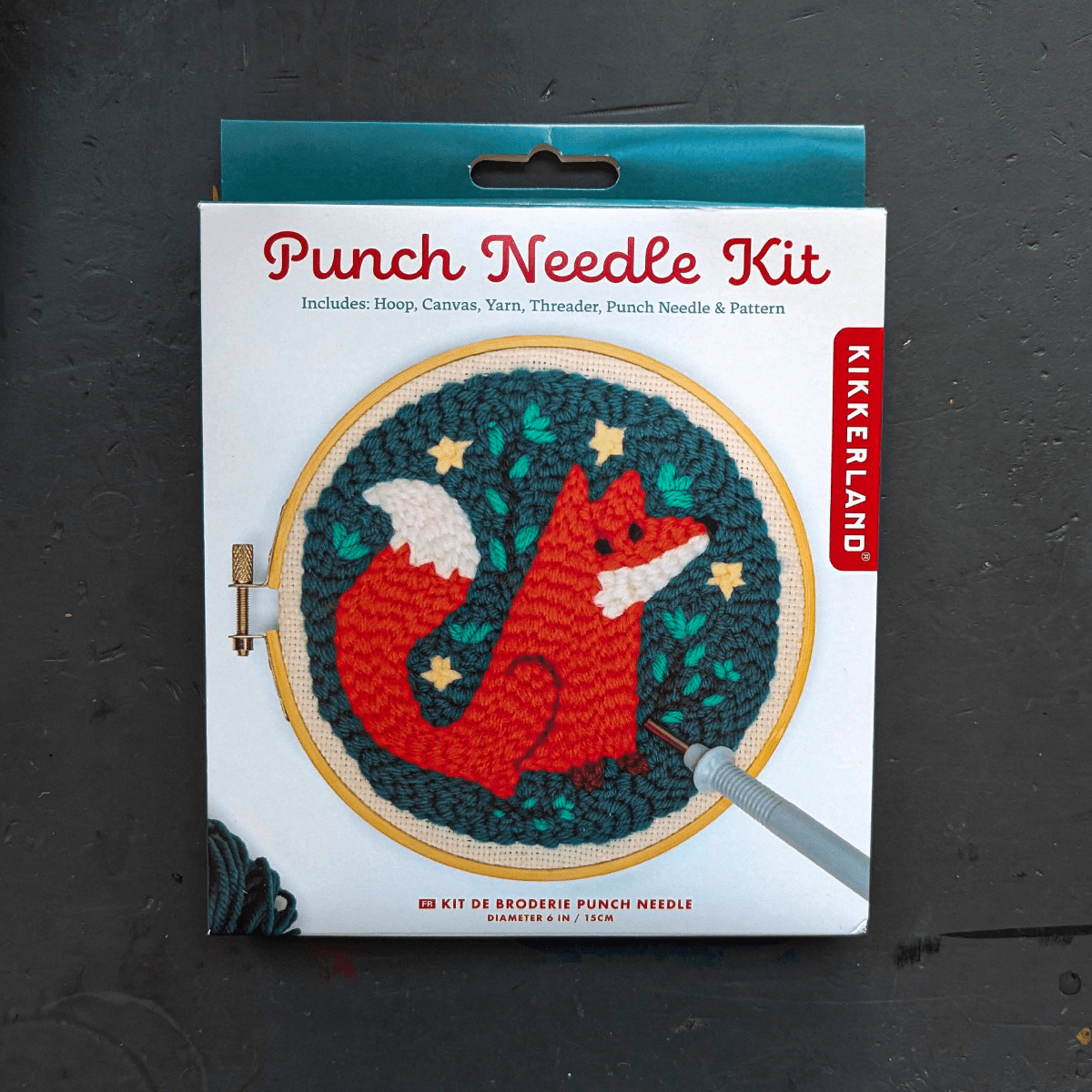 Kikkerland Design Inc. Needlecraft Kit Fox Kikkerland - Punch Needle Kits