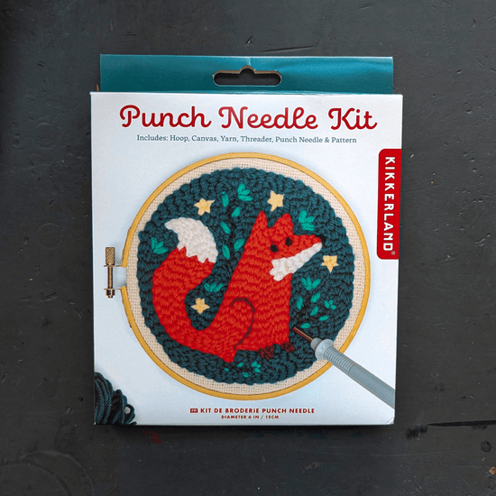 Kikkerland Design Inc. Needlecraft Kit Fox Kikkerland - Punch Needle Kits
