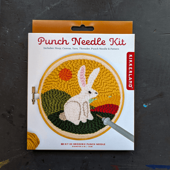 Kikkerland Design Inc. Needlecraft Kit Hare Kikkerland - Punch Needle Kits