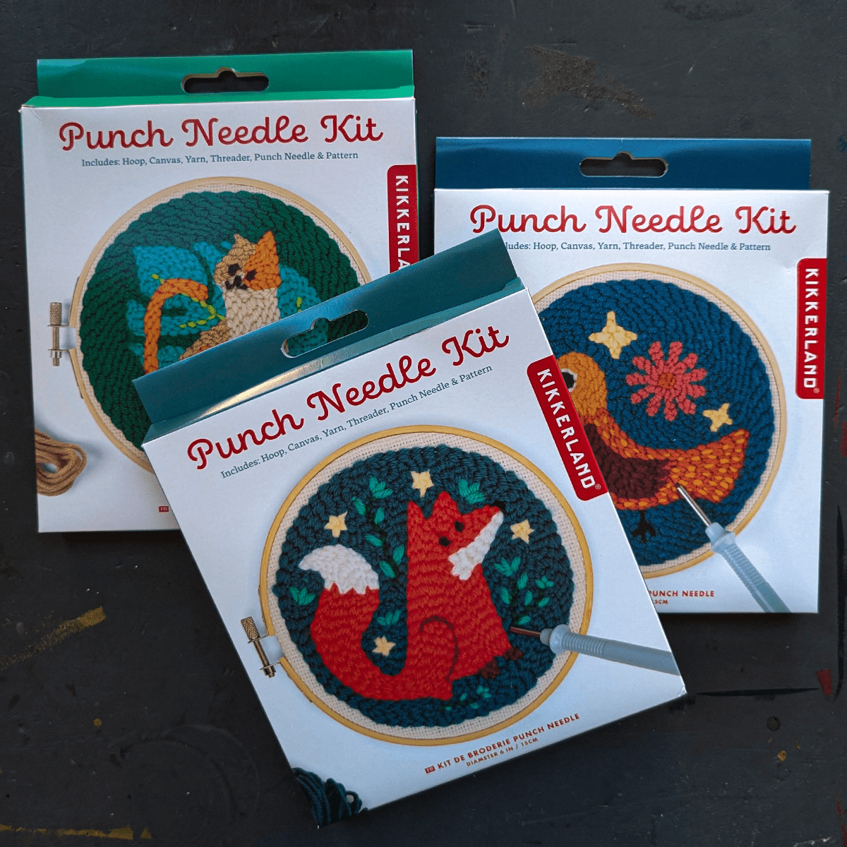 Kikkerland Design Inc. Needlecraft Kit Kikkerland - Punch Needle Kits