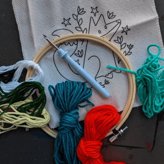 Kikkerland Design Inc. Needlecraft Kit Kikkerland - Punch Needle Kits