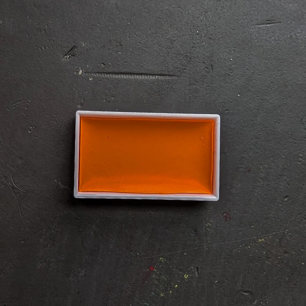 Kissho Watercolour Pan Light Orange - 74 Lumi - Japanese Watercolour Pans - Individual Colours