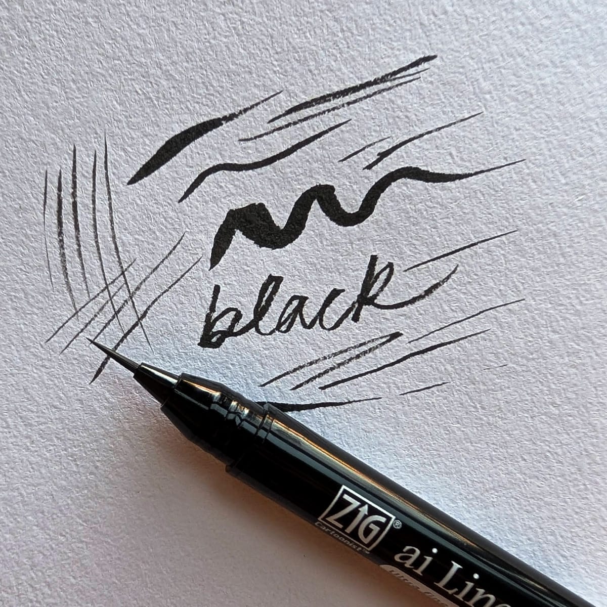 Kuretake Brush Pen Black Kuretake - Ai Liner - Ultra Fine Brush Pens