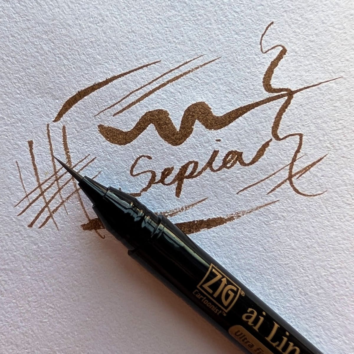 Kuretake Brush Pen Sepia Kuretake - Ai Liner - Ultra Fine Brush Pens