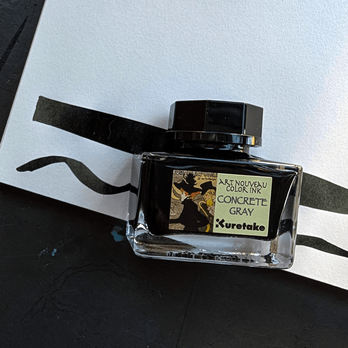 Kuretake Drawing Ink Concrete Grey Kuretake - Ink-Cafe - Art Nouveau Colour Ink - 20g Bottles