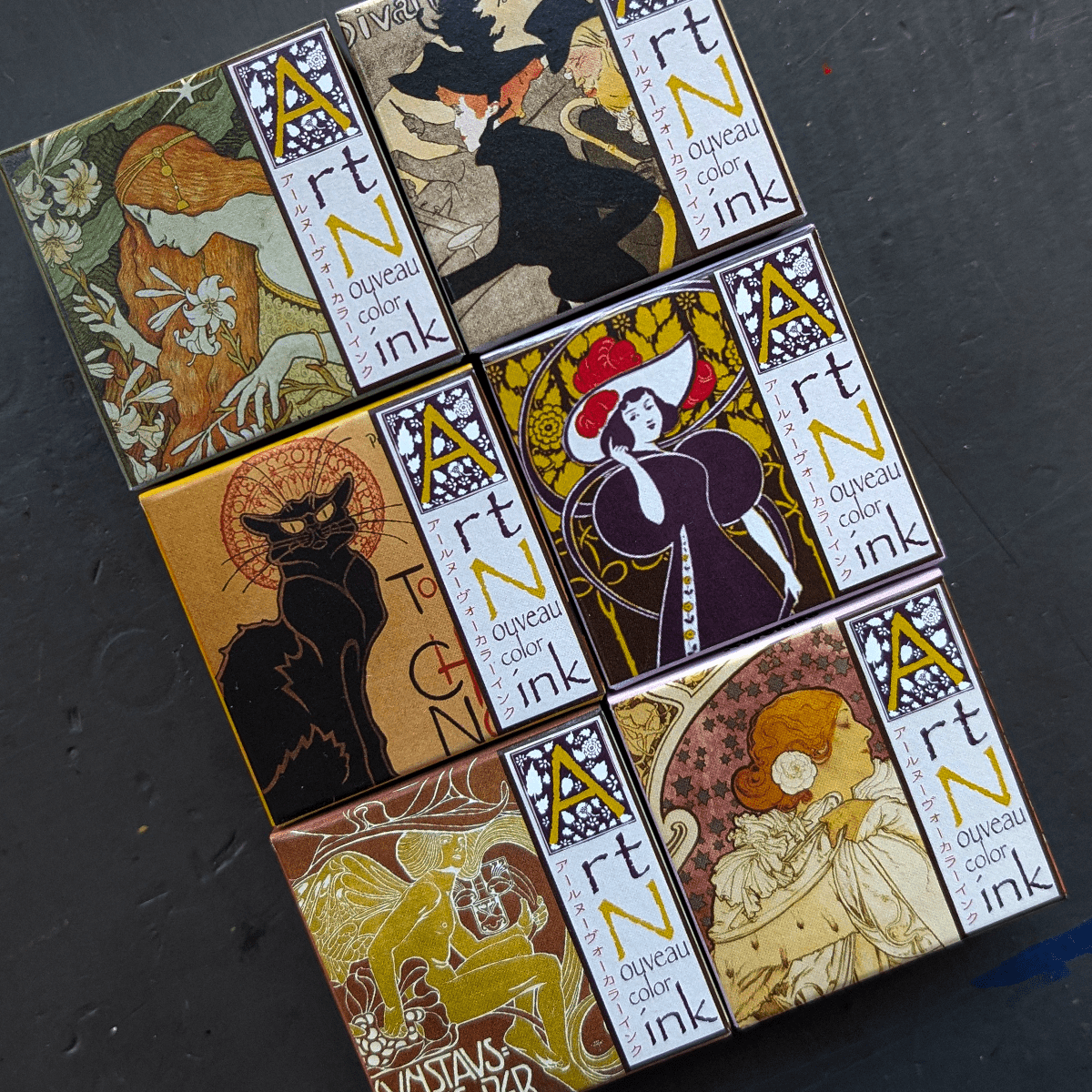 Kuretake Drawing Ink Kuretake - Ink-Cafe - Art Nouveau Colour Ink - 20g Bottles