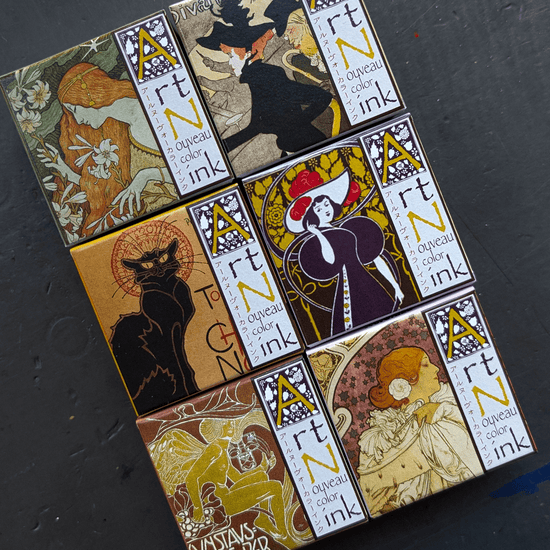 Kuretake Drawing Ink Kuretake - Ink-Cafe - Art Nouveau Colour Ink - 20g Bottles