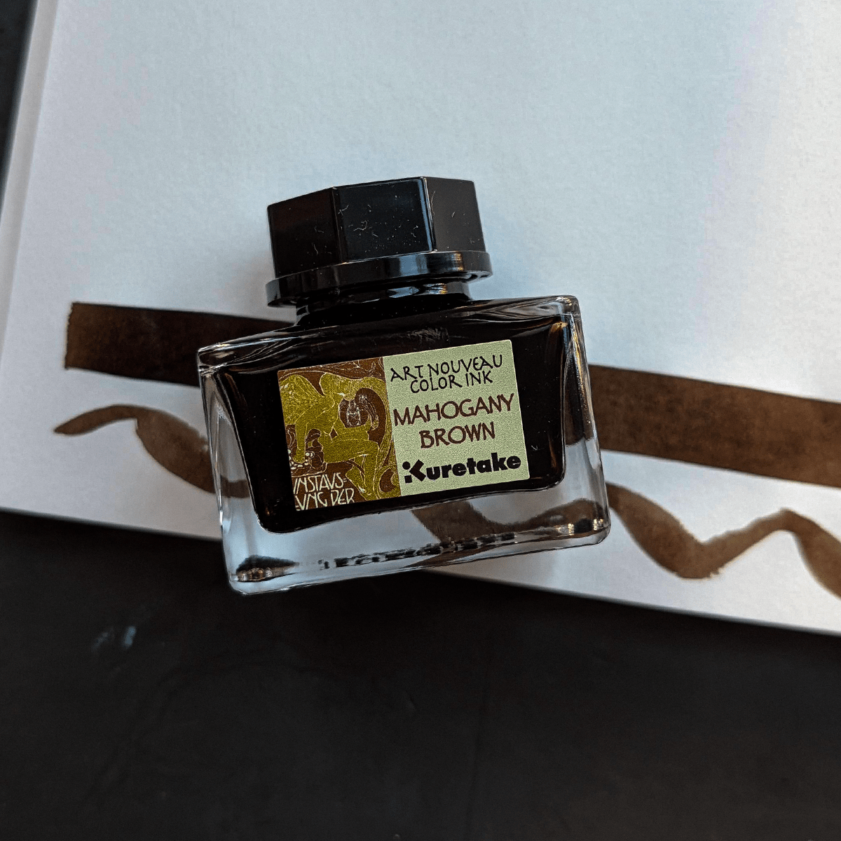 Kuretake Drawing Ink Mahogany Brown Kuretake - Ink-Cafe - Art Nouveau Colour Ink - 20g Bottles
