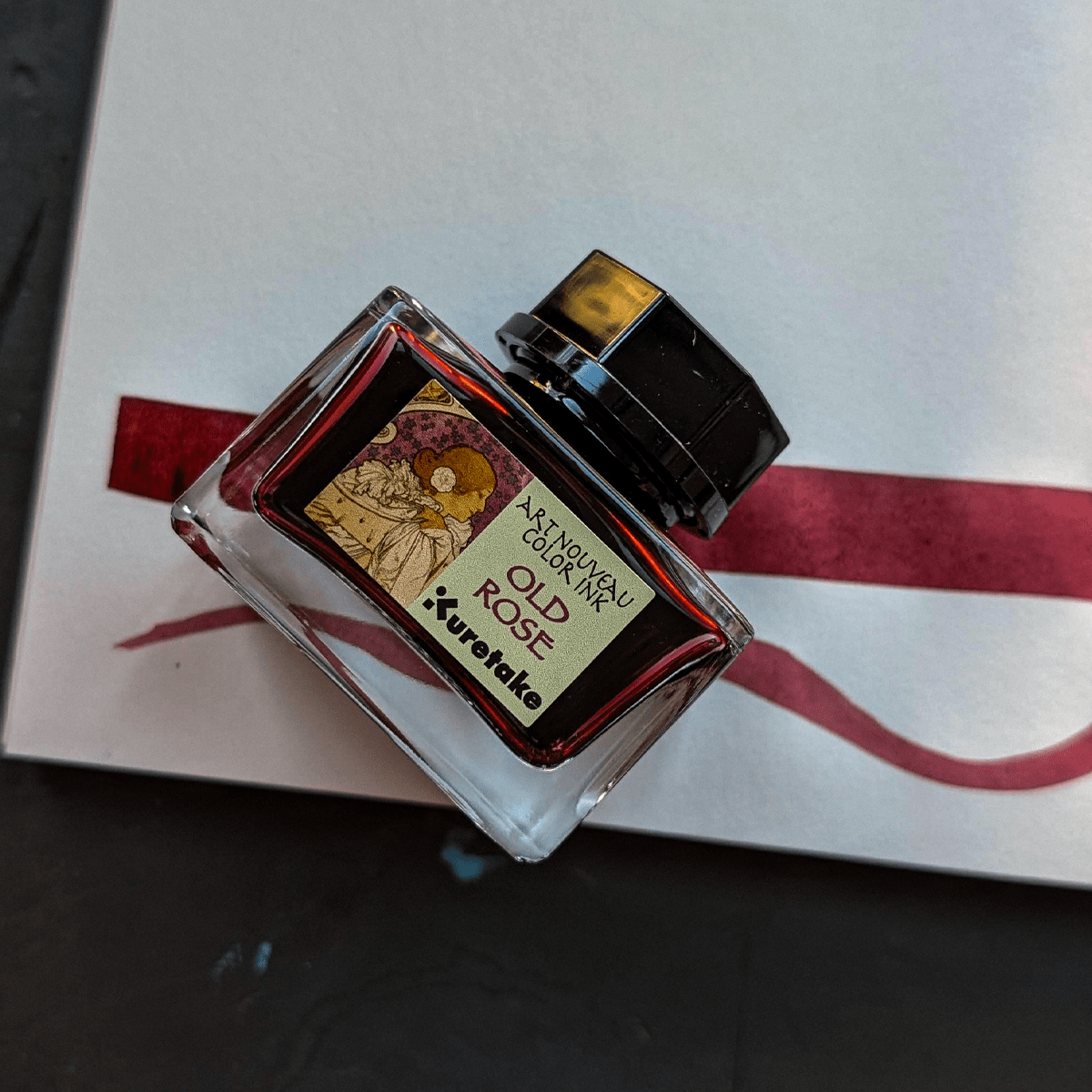 Kuretake Drawing Ink Old Rose Kuretake - Ink-Cafe - Art Nouveau Colour Ink - 20g Bottles