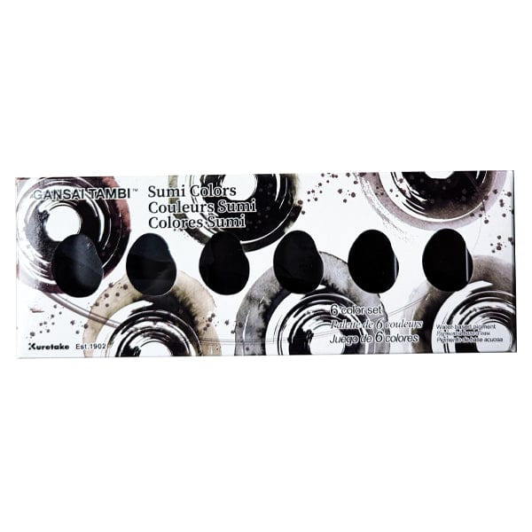 Kuretake - Gansai Tambi - 6 Sumi Watercolours | Gwartzman's – Gwartzman ...