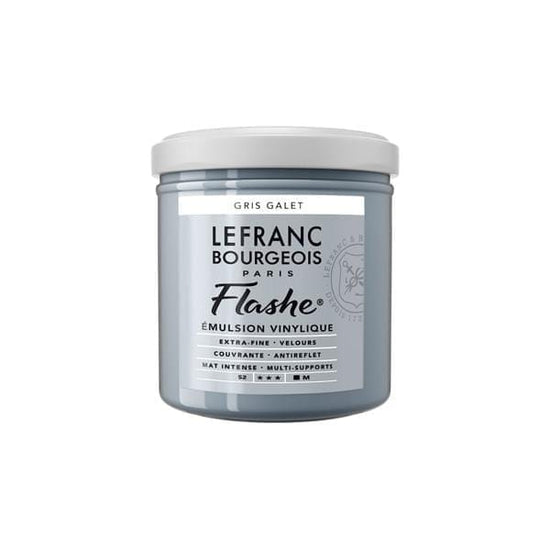 Lefranc & Bourgeois Acrylic Paint Stone Grey Flashe - Vinyl Emulsion Paint - Individual 125mL Jars - Series 2