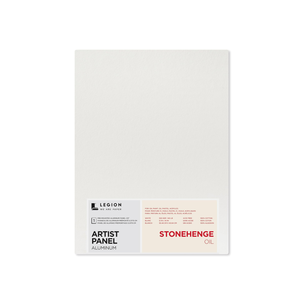 Legion Paper Alupanel Stonehenge - Oil Paper - Aluminium Artist Panel - 12x16"