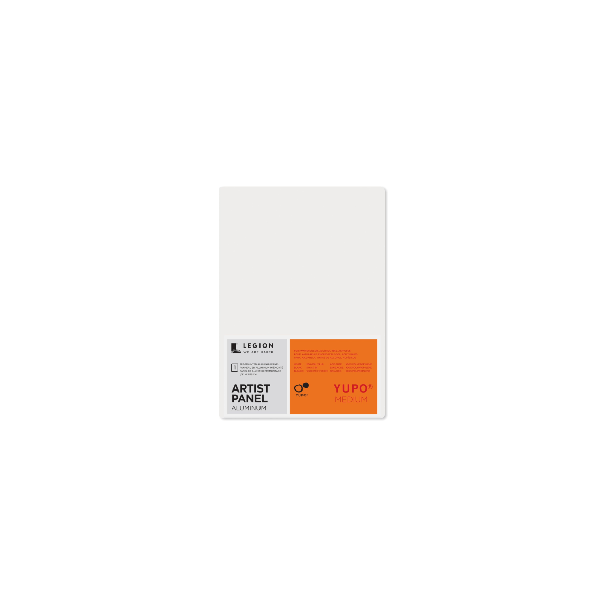 Legion Paper Alupanel Yupo - Medium Weight Paper - Aluminium Artist Panel - 5x7"
