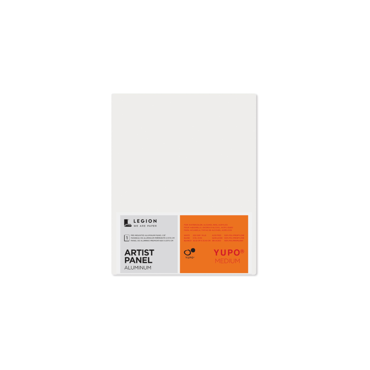 Legion Paper Alupanel Yupo - Medium Weight Paper - Aluminium Artist Panel - 8x10"