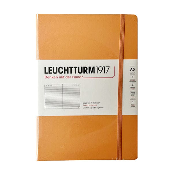 Leuchtturm1917 Notebook Apricot / Ruled Leuchtturm1917 - Medium Notebook - Hardcover - A5