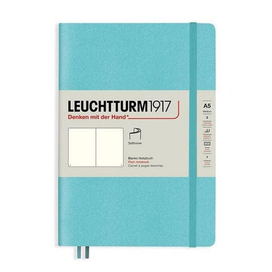 Leuchtturm1917 Notebook Aquamarine / Plain Leuchtturm1917 - Medium Notebook - Softcover - A5
