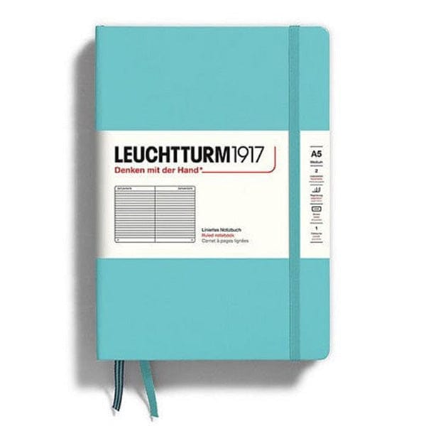 Leuchtturm1917 Notebook Aquamarine / Ruled Leuchtturm1917 - Medium Notebook - Hardcover - A5