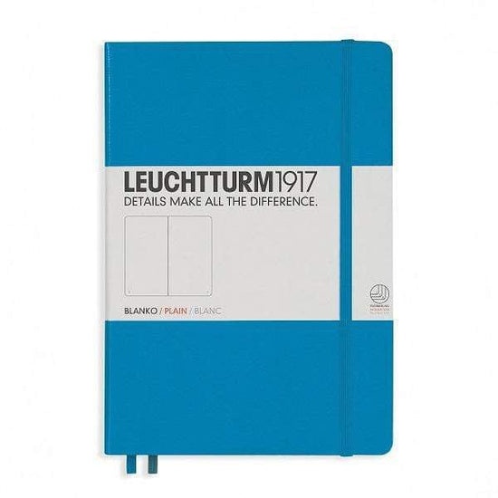 Leuchtturm1917 Notebook Azure / Plain Leuchtturm1917 - Medium Notebook - Hardcover - A5