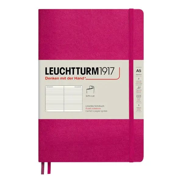 Leuchtturm1917 Notebook Berry / Ruled Leuchtturm1917 - Medium Notebook - Softcover - A5