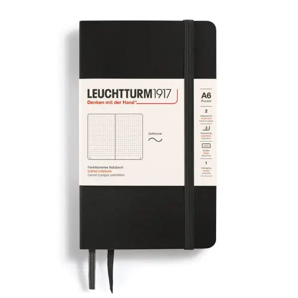 Leuchtturm1917 Notebook Black / Dotted Leuchtturm1917 - Pocket Notebook - Softcover - A6