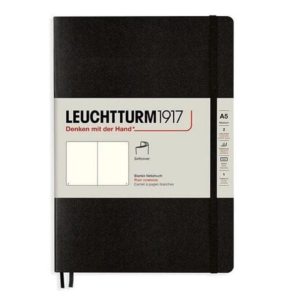 Leuchtturm1917 Notebook Black / Plain Leuchtturm1917 - Medium Notebook - Softcover - A5