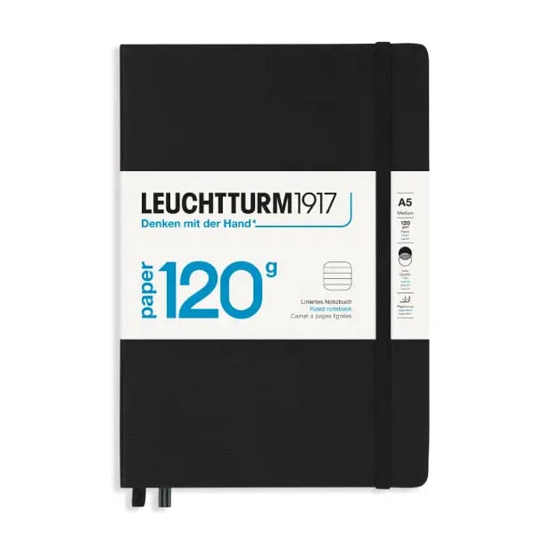 Leuchtturm1917 Notebook Black / Ruled Leuchtturm1917 - Edition 120g - Medium Notebook - Hardcover - A5