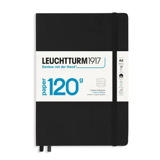 Leuchtturm1917 Notebook Black / Ruled Leuchtturm1917 - Edition 120g - Medium Notebook - Hardcover - A5