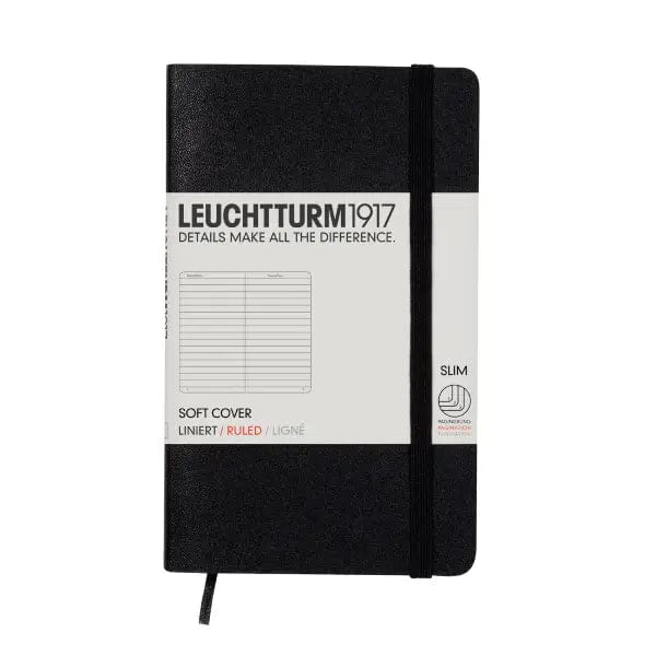 Leuchtturm1917 Notebook Black / Ruled Leuchtturm1917 - Pocket Notebook - Softcover - A6