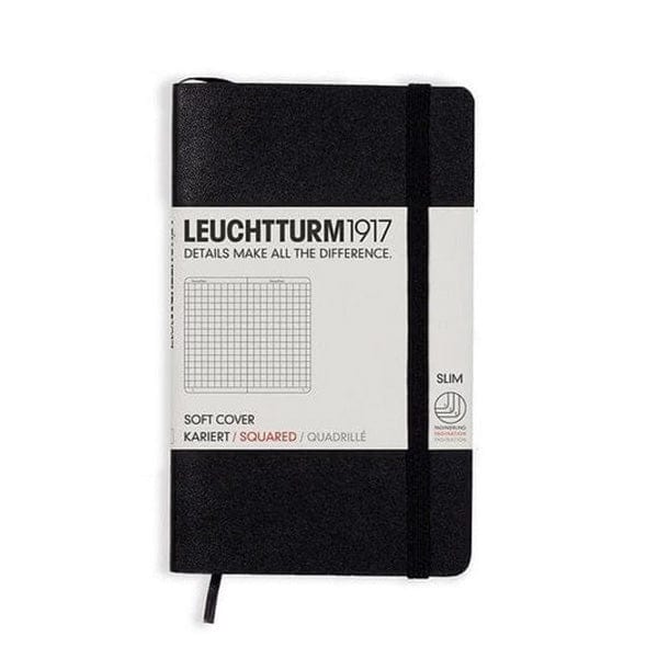 Leuchtturm1917 Notebook Black / Squared Leuchtturm1917 - Pocket Notebook - Softcover - A6